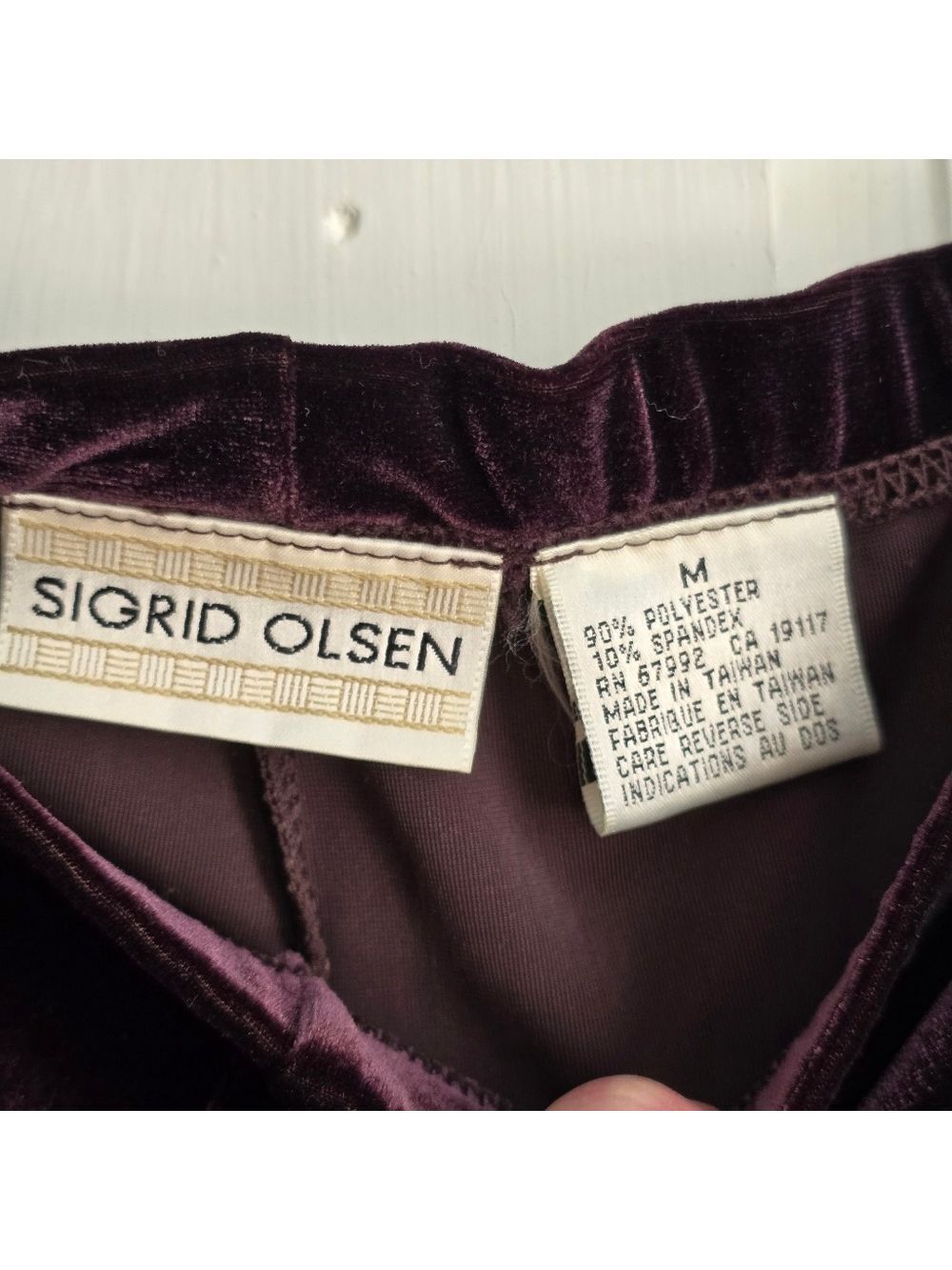 Sigrid Olsen Velvet Tunic Top and Pants Set Size S - Picture 6 of 16